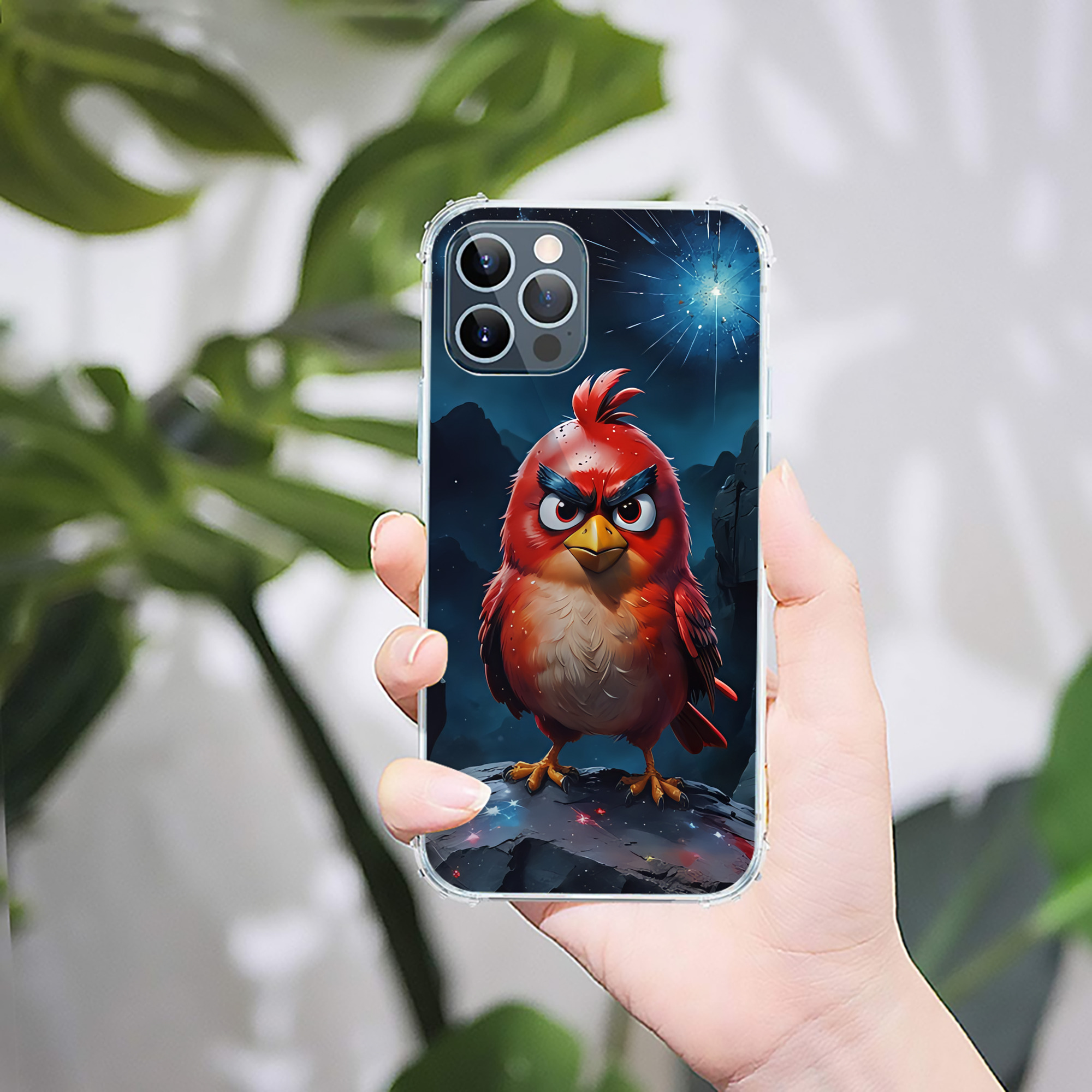 （画像用） Angry Birds アングリーバード 【iPhone 12シリーズ対応】透明スマホケース（クリアソフトケース）